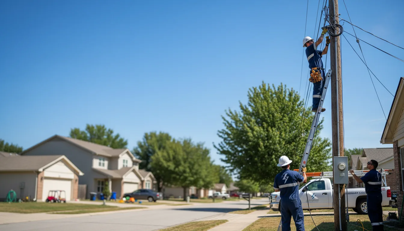 Residential electrician providing installation services in Hepzibah, WV